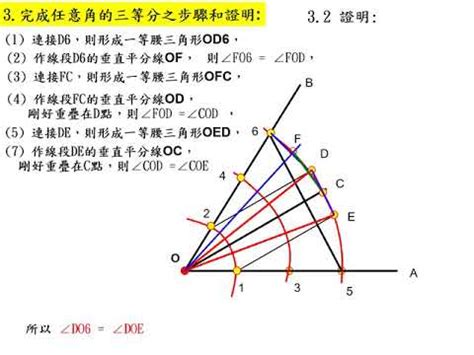 圓分三等份|尺規做三等分角